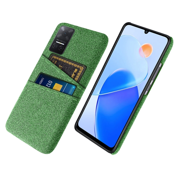 For Honor Play6T Cloth Texture Card Slot PC+Nylon Phone Case