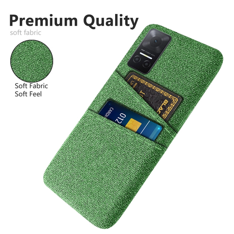 For Honor Play6T Cloth Texture Card Slot PC+Nylon Phone Case