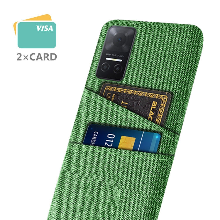 For Honor Play6T Cloth Texture Card Slot PC+Nylon Phone Case