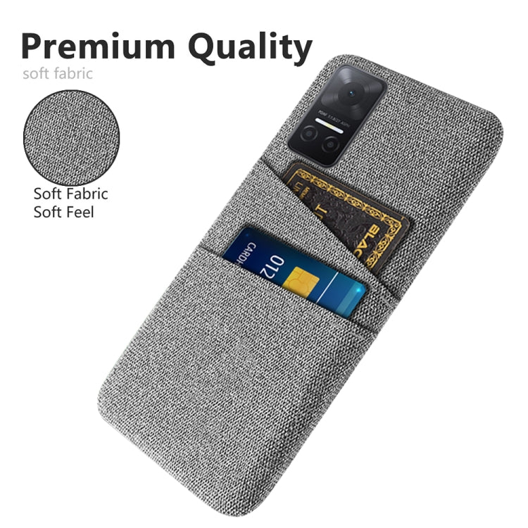 For Honor Play6T Cloth Texture Card Slot PC+Nylon Phone Case
