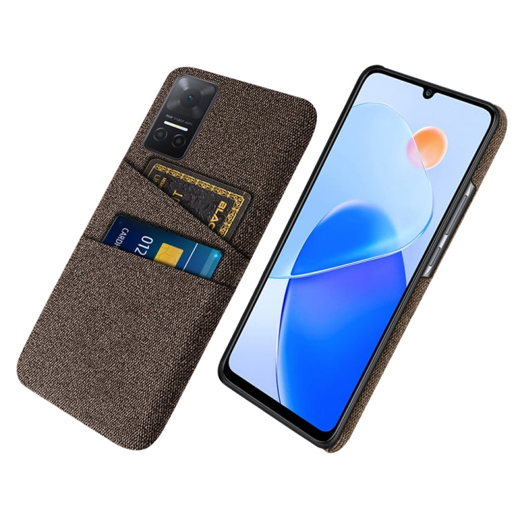 For Honor Play6T Cloth Texture Card Slot PC+Nylon Phone Case