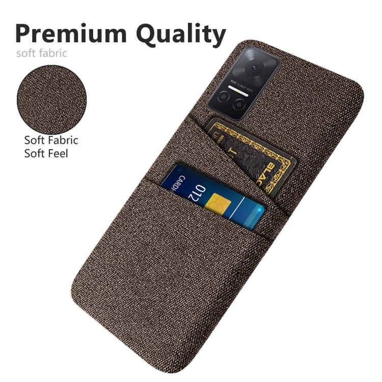 For Honor Play6T Cloth Texture Card Slot PC+Nylon Phone Case