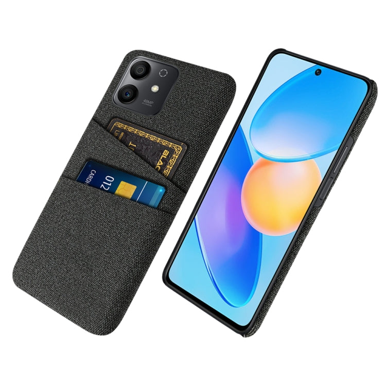 For Honor Play6T Pro Cloth Texture Card Slot PC+Nylon Phone Case