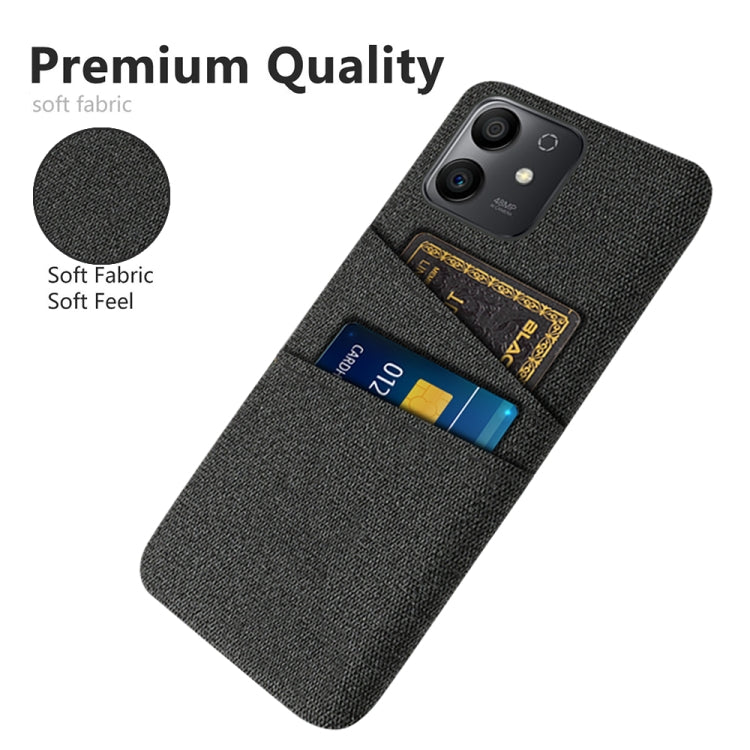For Honor Play6T Pro Cloth Texture Card Slot PC+Nylon Phone Case