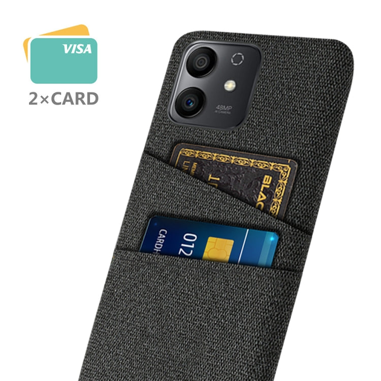 For Honor Play6T Pro Cloth Texture Card Slot PC+Nylon Phone Case