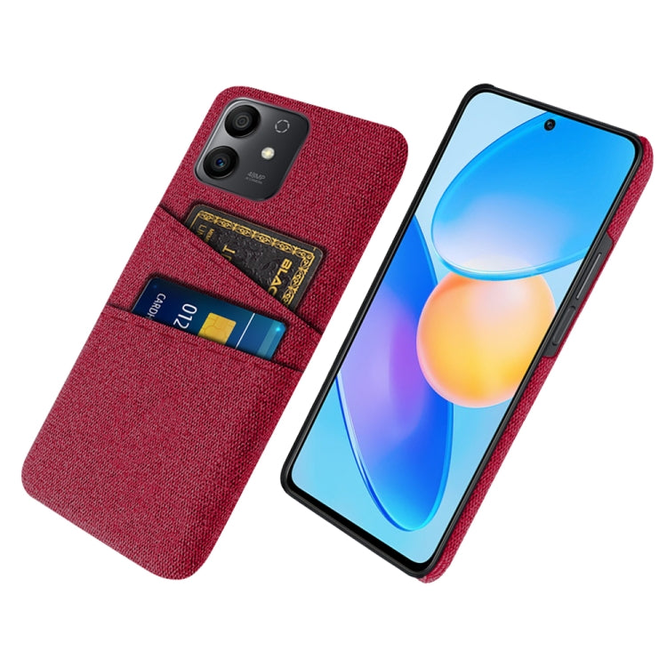 For Honor Play6T Pro Cloth Texture Card Slot PC+Nylon Phone Case