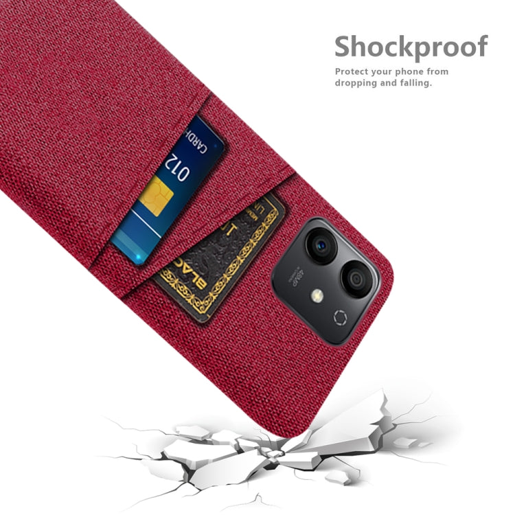For Honor Play6T Pro Cloth Texture Card Slot PC+Nylon Phone Case
