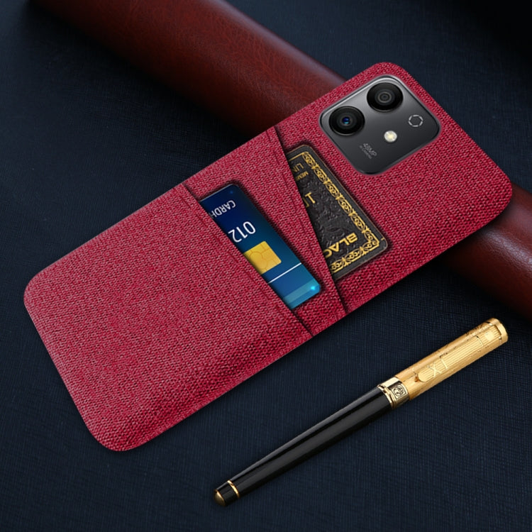 For Honor Play6T Pro Cloth Texture Card Slot PC+Nylon Phone Case