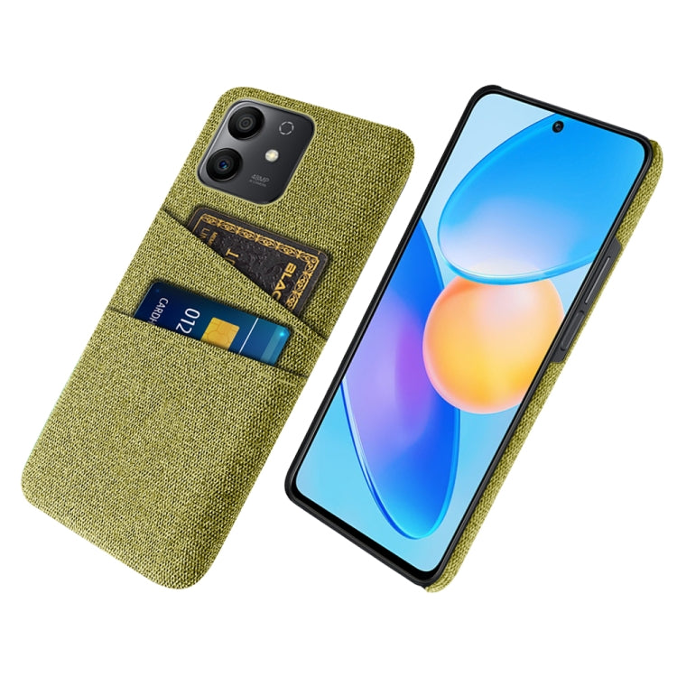 For Honor Play6T Pro Cloth Texture Card Slot PC+Nylon Phone Case