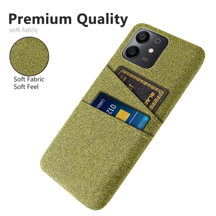 For Honor Play6T Pro Cloth Texture Card Slot PC+Nylon Phone Case