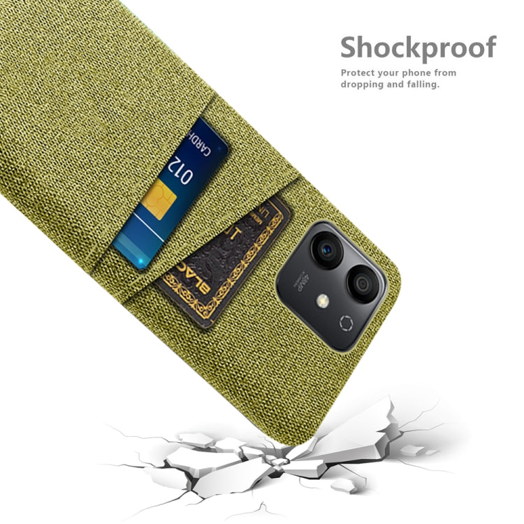 For Honor Play6T Pro Cloth Texture Card Slot PC+Nylon Phone Case