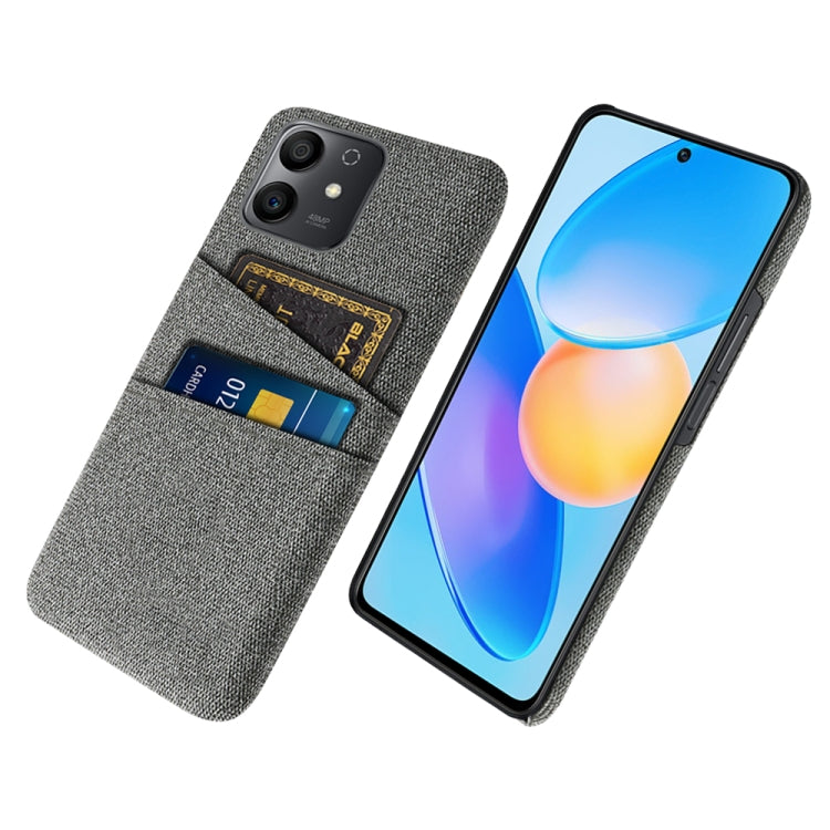 For Honor Play6T Pro Cloth Texture Card Slot PC+Nylon Phone Case