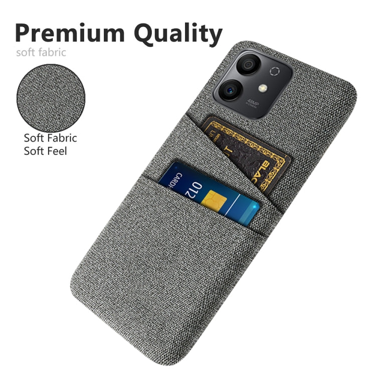 For Honor Play6T Pro Cloth Texture Card Slot PC+Nylon Phone Case