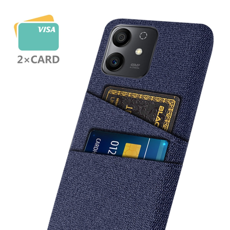 For Honor Play6T Pro Cloth Texture Card Slot PC+Nylon Phone Case