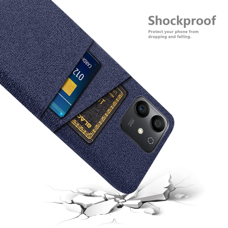 For Honor Play6T Pro Cloth Texture Card Slot PC+Nylon Phone Case