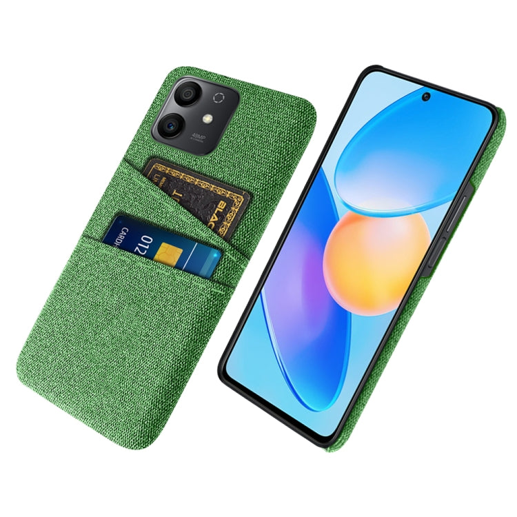 For Honor Play6T Pro Cloth Texture Card Slot PC+Nylon Phone Case