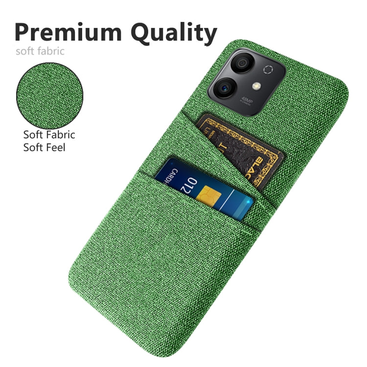 For Honor Play6T Pro Cloth Texture Card Slot PC+Nylon Phone Case