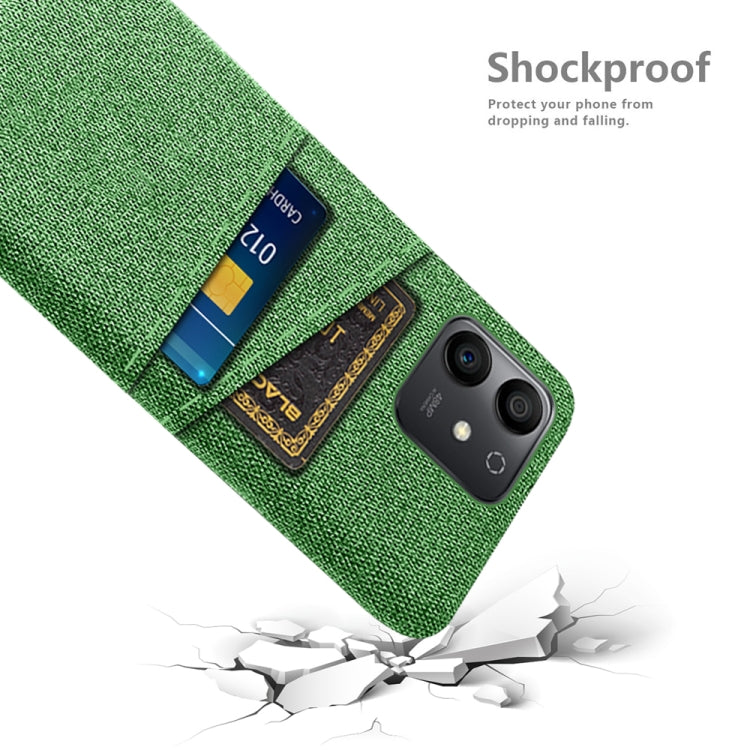 For Honor Play6T Pro Cloth Texture Card Slot PC+Nylon Phone Case