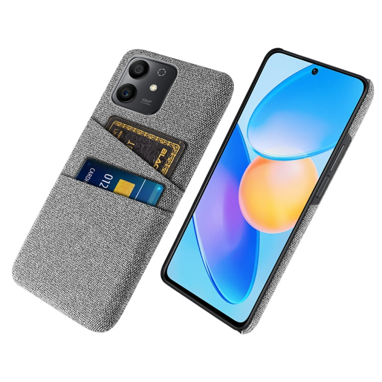 For Honor Play6T Pro Cloth Texture Card Slot PC+Nylon Phone Case