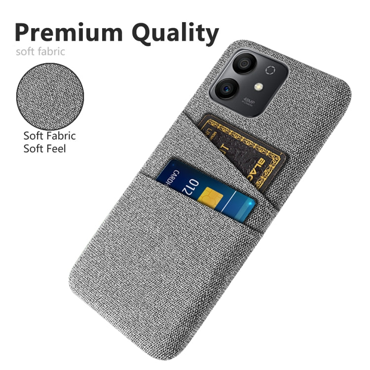 For Honor Play6T Pro Cloth Texture Card Slot PC+Nylon Phone Case