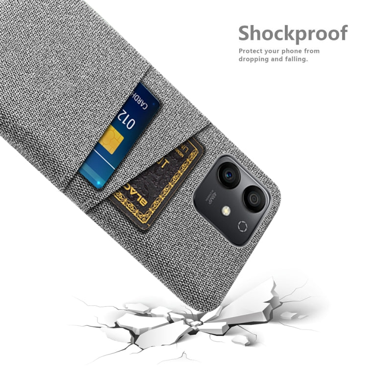 For Honor Play6T Pro Cloth Texture Card Slot PC+Nylon Phone Case