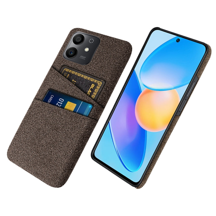 For Honor Play6T Pro Cloth Texture Card Slot PC+Nylon Phone Case