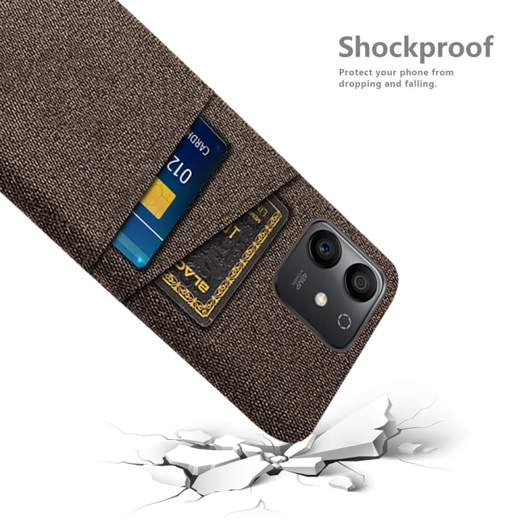 For Honor Play6T Pro Cloth Texture Card Slot PC+Nylon Phone Case