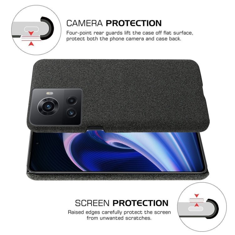 For OnePlus Ace Cloth Texture PC + Nylon Back Phone Case