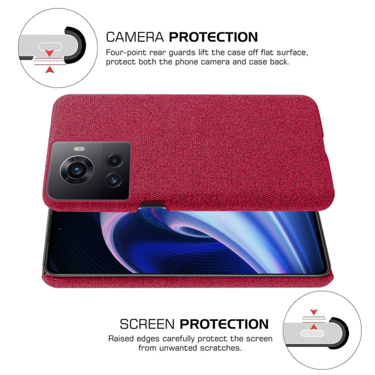 For OnePlus Ace Cloth Texture PC + Nylon Back Phone Case