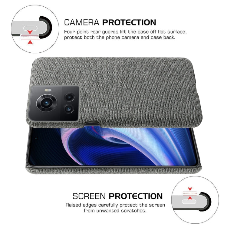 For OnePlus Ace Cloth Texture PC + Nylon Back Phone Case