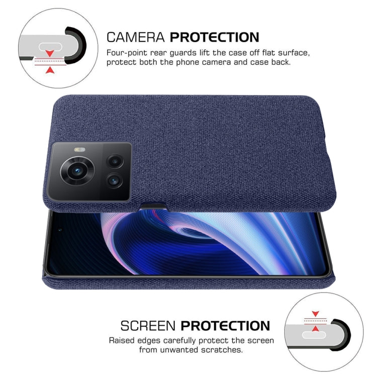 For OnePlus Ace Cloth Texture PC + Nylon Back Phone Case