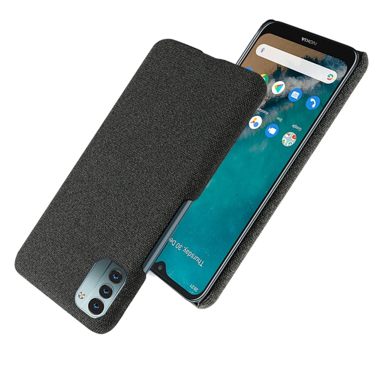 For Nokia G11 Cloth Texture PC + Nylon Back Phone Case