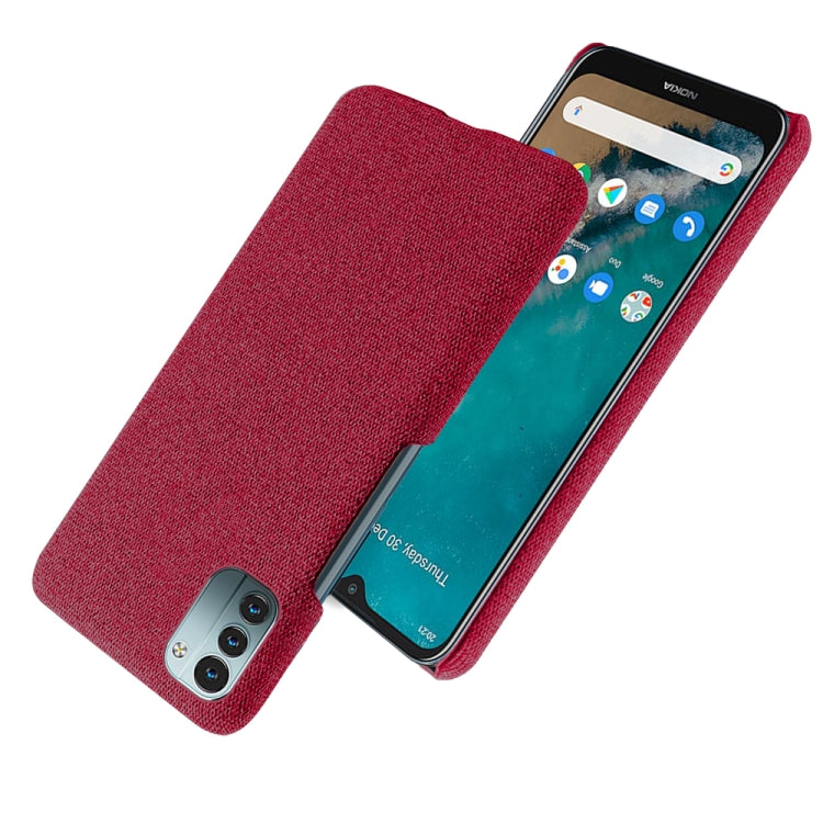 For Nokia G11 Cloth Texture PC + Nylon Back Phone Case
