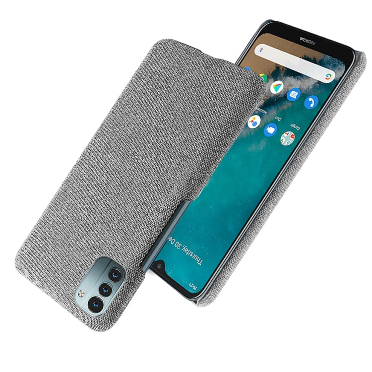 For Nokia G11 Cloth Texture PC + Nylon Back Phone Case