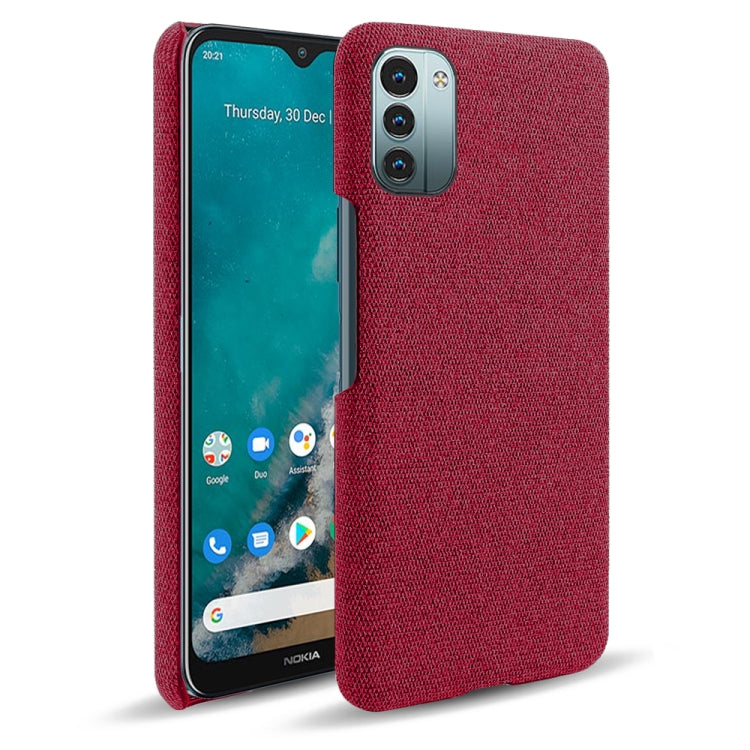 For Nokia G21 Cloth Texture PC + Nylon Back Phone Case