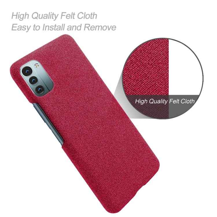 For Nokia G21 Cloth Texture PC + Nylon Back Phone Case