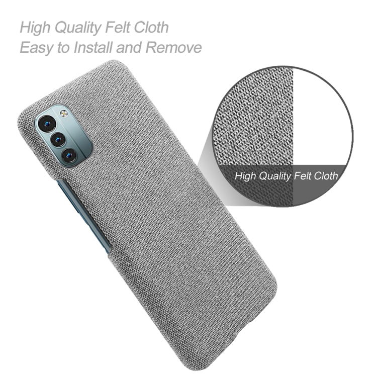 For Nokia G21 Cloth Texture PC + Nylon Back Phone Case
