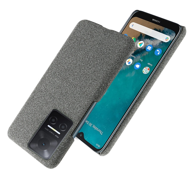 For Honor Play6T Cloth Texture PC + Nylon Back Phone Case