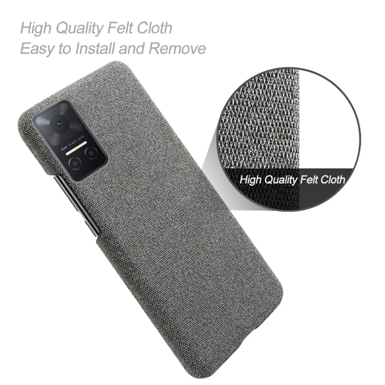 For Honor Play6T Cloth Texture PC + Nylon Back Phone Case