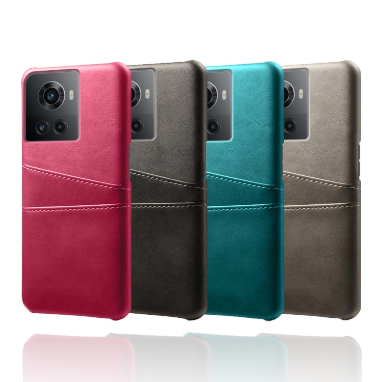 For OnePlus Ace Calf Texture Card Slots PC+PU Leather Phone Case