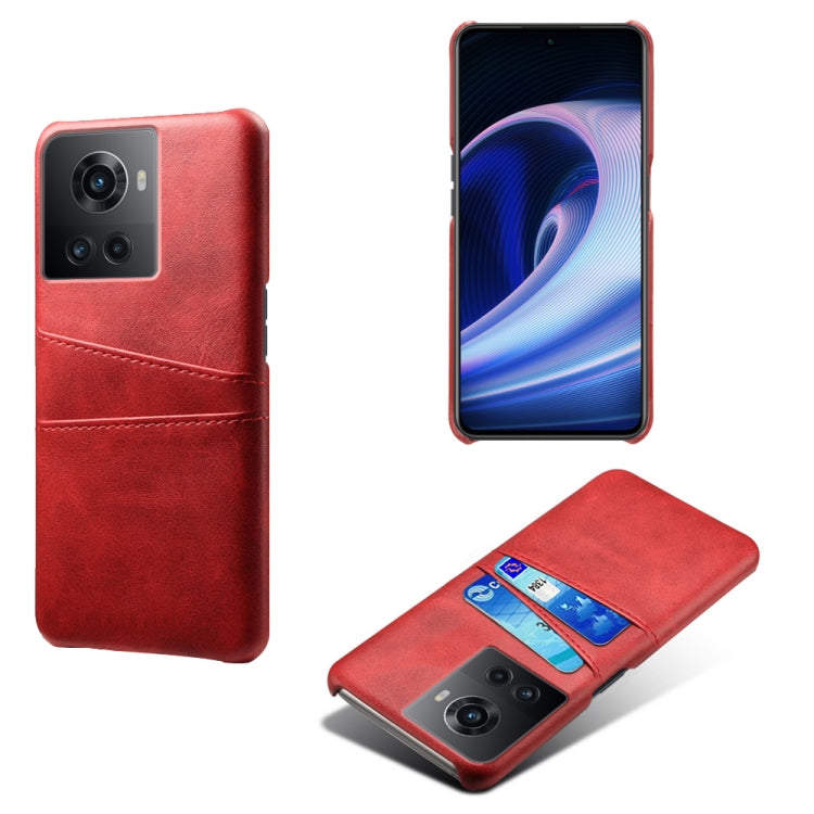 For OnePlus Ace Calf Texture Card Slots PC+PU Leather Phone Case
