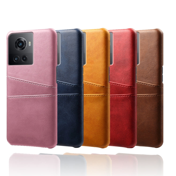 For OnePlus Ace Calf Texture Card Slots PC+PU Leather Phone Case