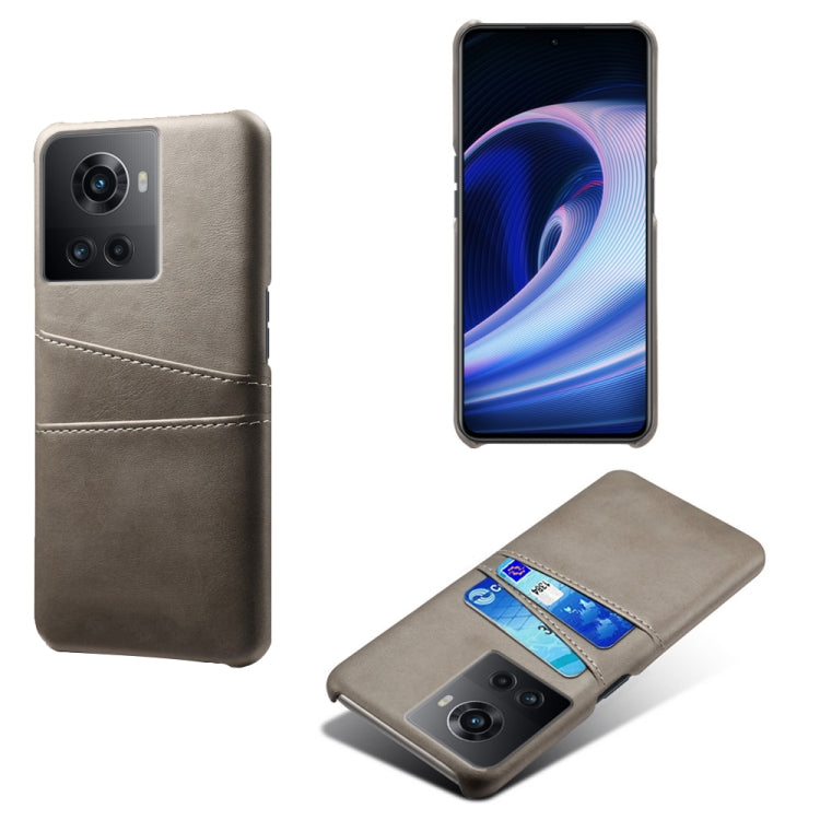 For OnePlus Ace Calf Texture Card Slots PC+PU Leather Phone Case