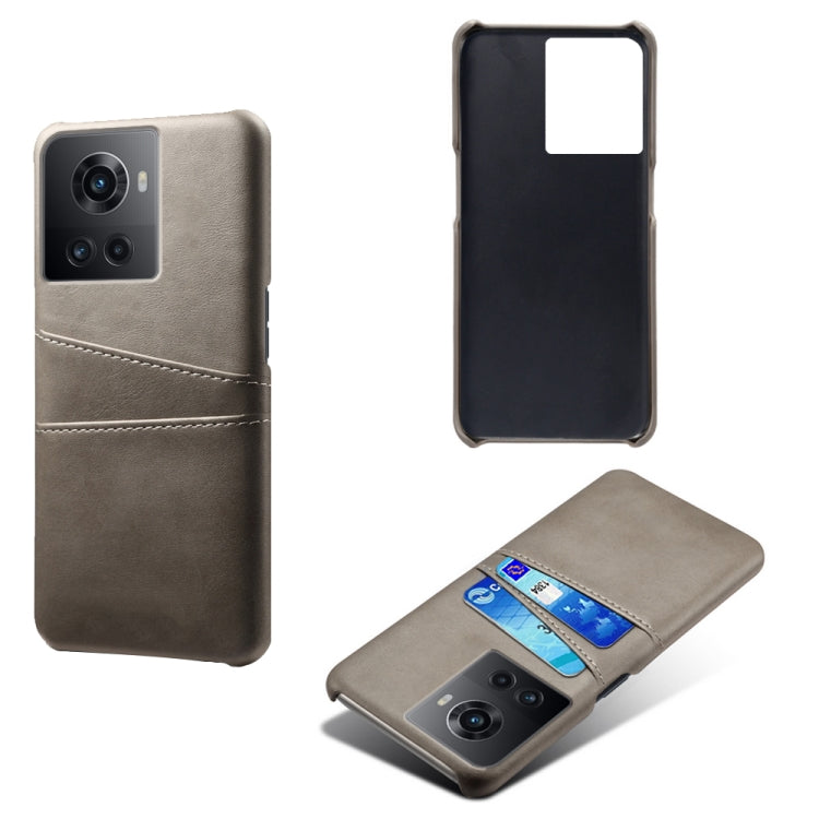 For OnePlus Ace Calf Texture Card Slots PC+PU Leather Phone Case