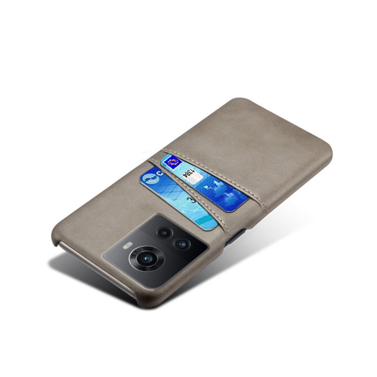 For OnePlus Ace Calf Texture Card Slots PC+PU Leather Phone Case