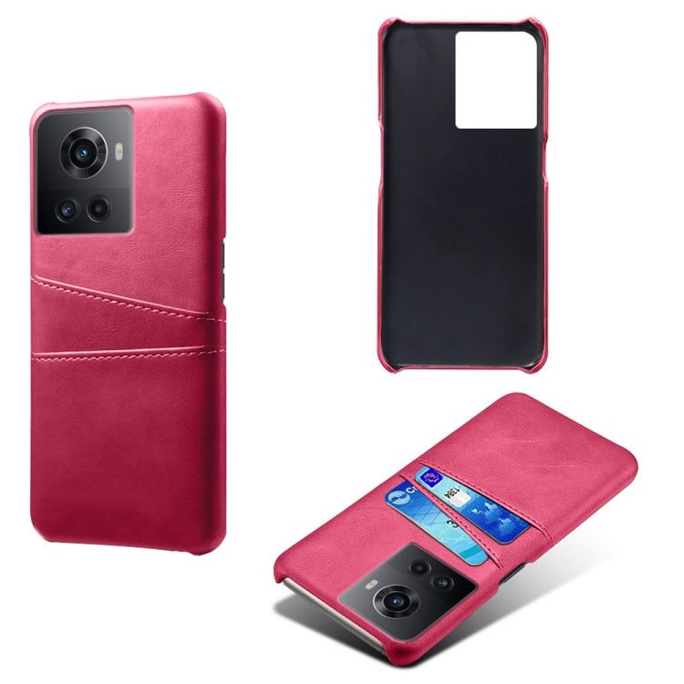 For OnePlus Ace Calf Texture Card Slots PC+PU Leather Phone Case