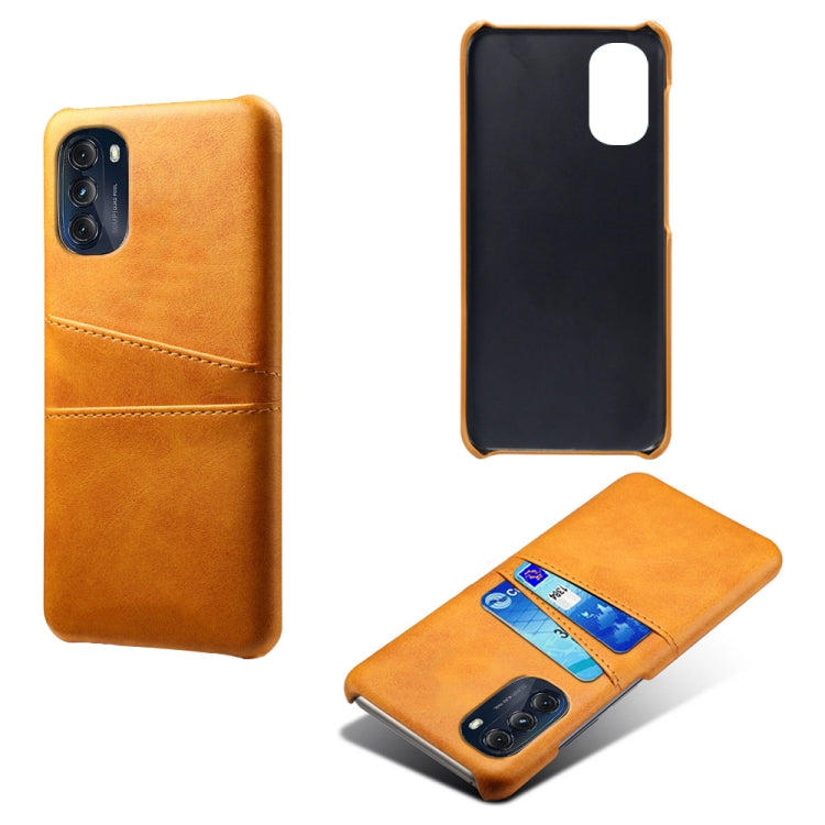 For Motorola Moto G 5G 2022 Calf Texture Card Slots PC+PU Leather Phone Case