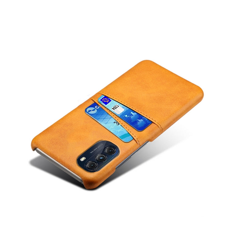 For Motorola Moto G 5G 2022 Calf Texture Card Slots PC+PU Leather Phone Case