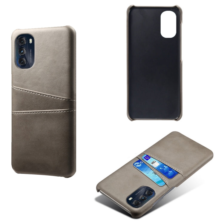 For Motorola Moto G 5G 2022 Calf Texture Card Slots PC+PU Leather Phone Case