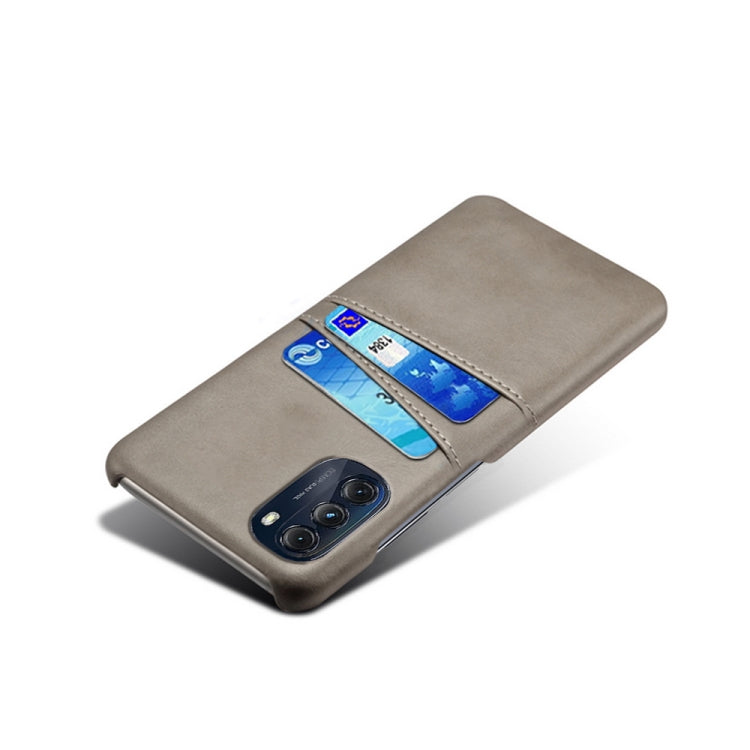 For Motorola Moto G 5G 2022 Calf Texture Card Slots PC+PU Leather Phone Case